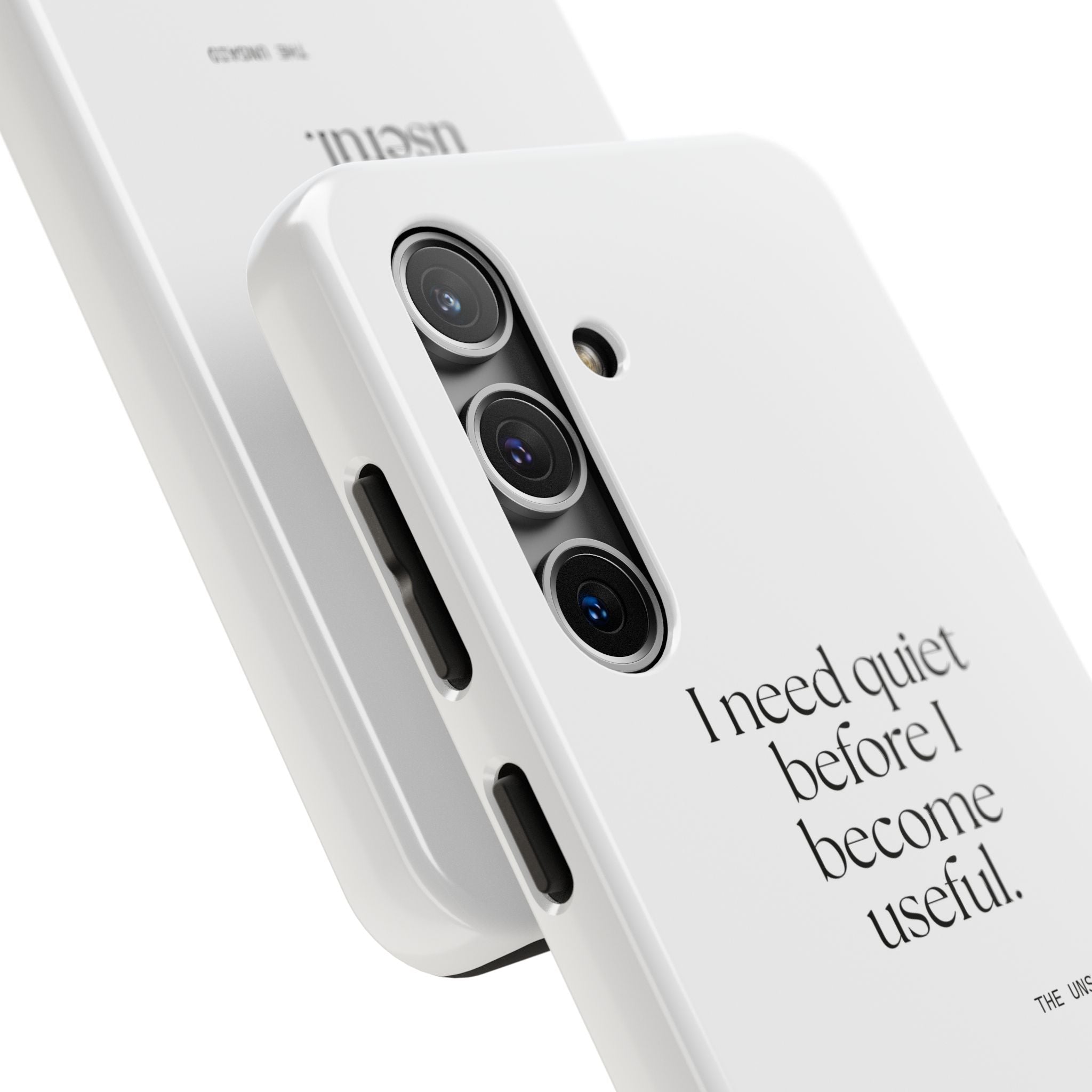 I need quiet before I become useful - Tough Phone Case - For Introverts