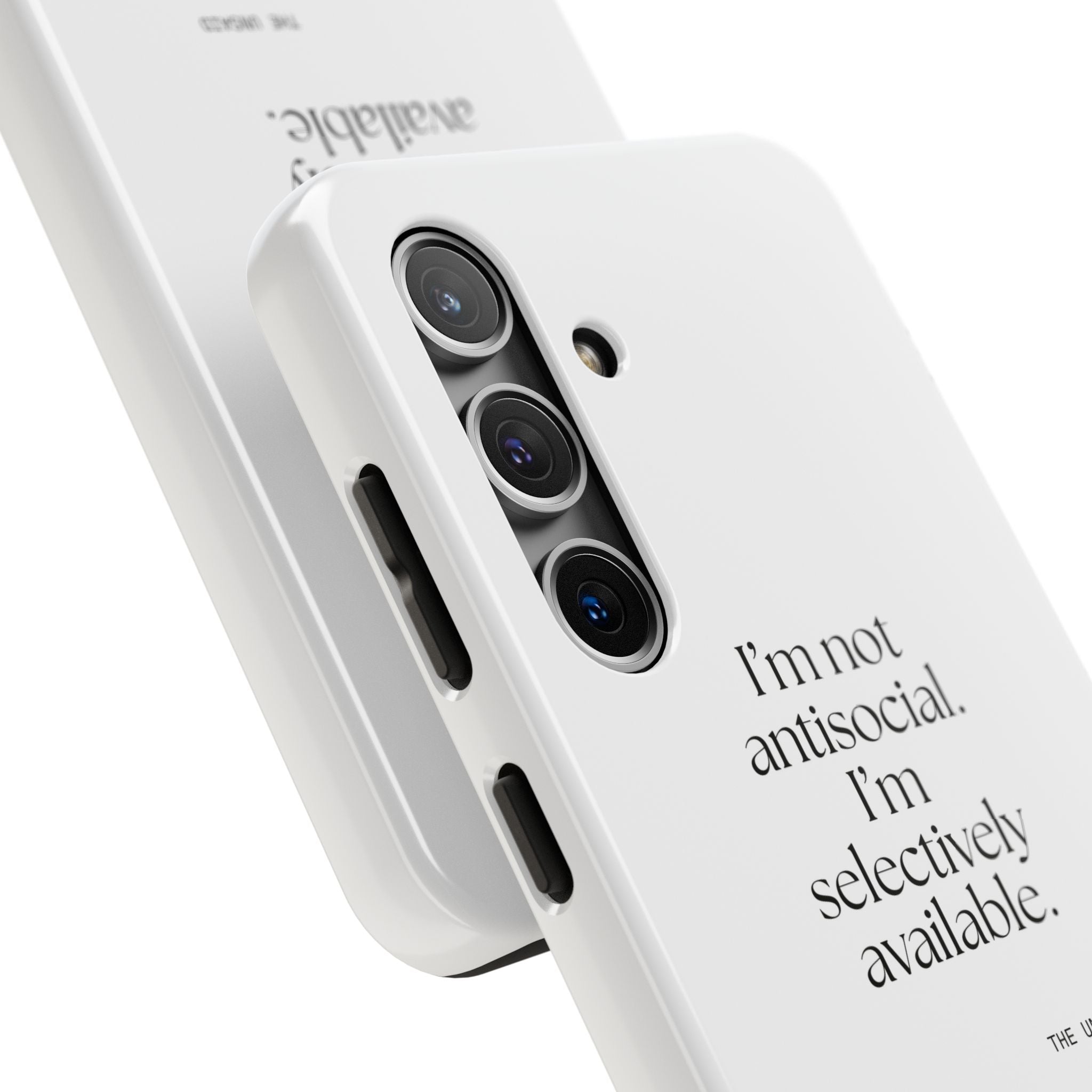 I’m not antisocial. I’m selectively available - Tough Phone Case - For Introverts