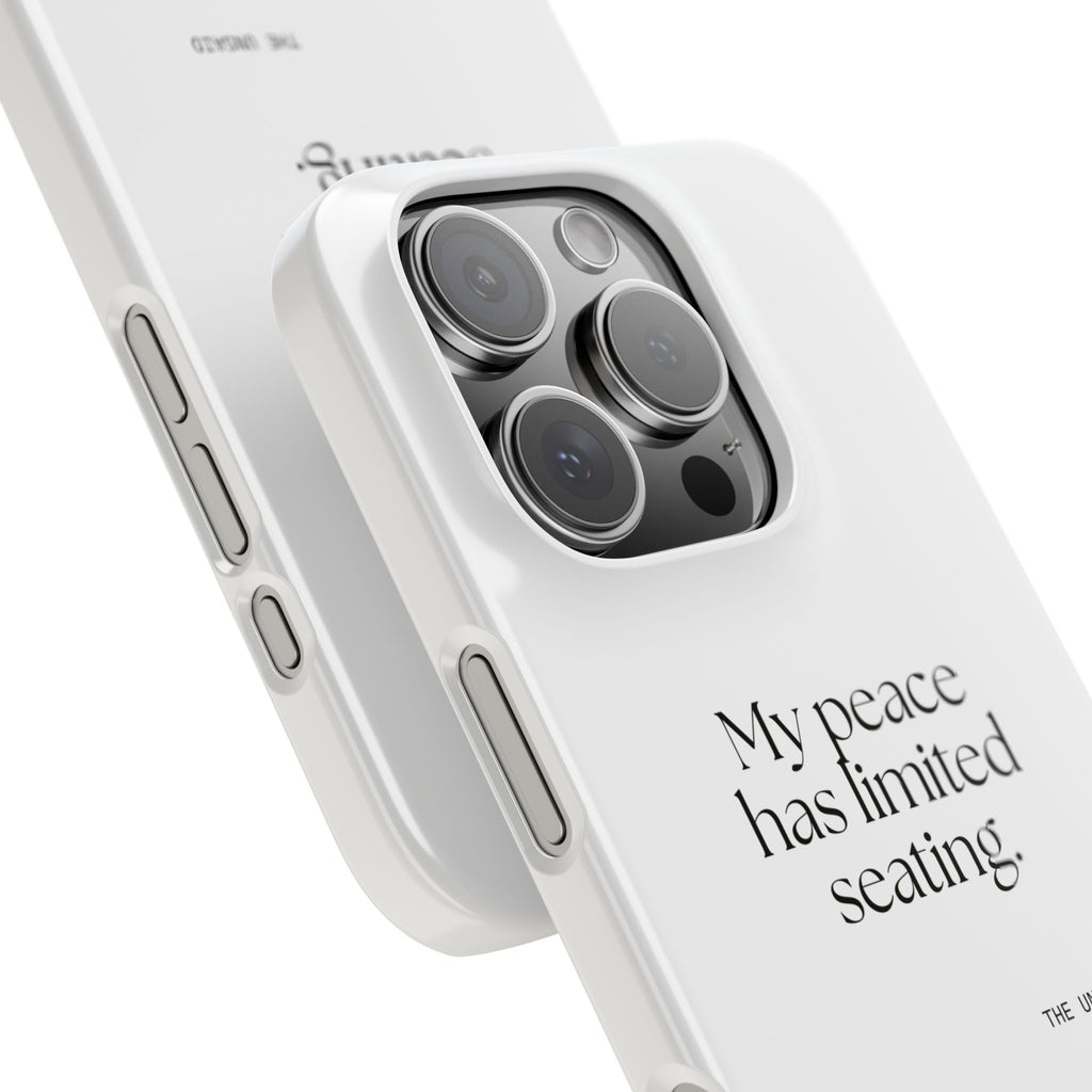 My peace has limited seating - Phone Case - For Introverts