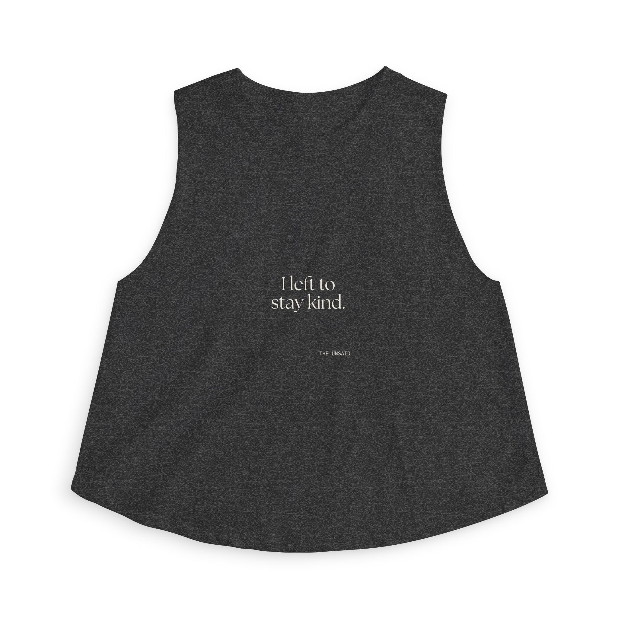 I left to stay kind - Crop Top - For Introverts