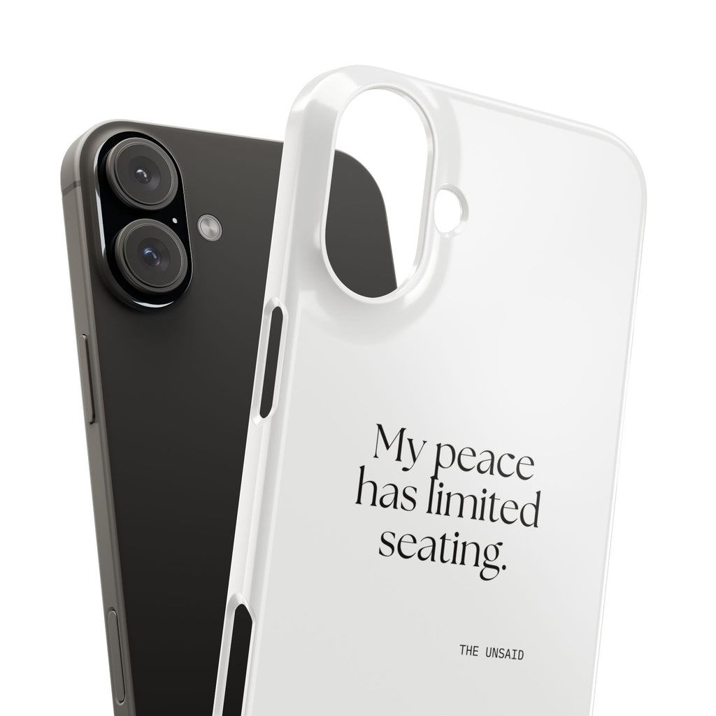 My peace has limited seating - Phone Case - For Introverts