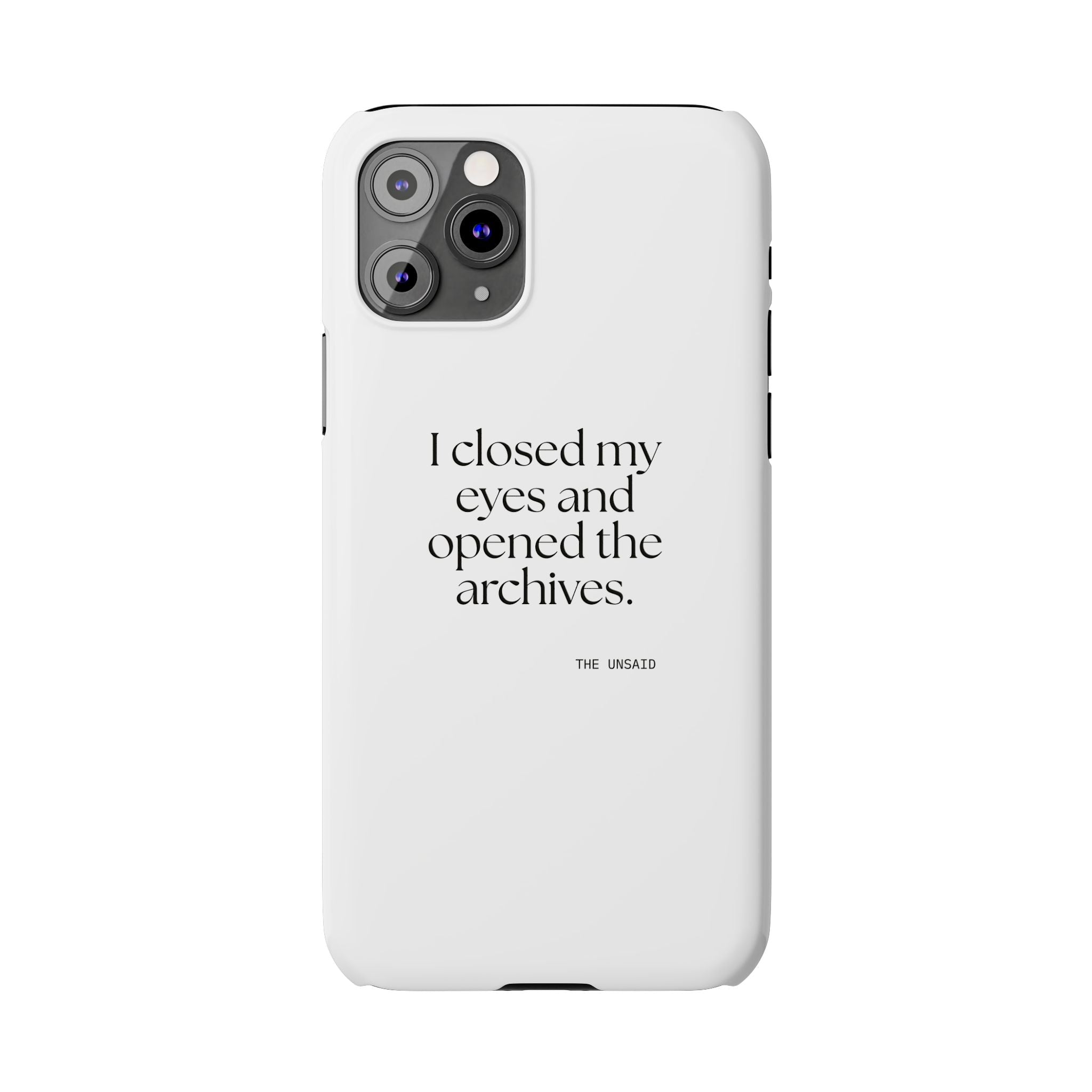 I closed my eyes and opened the archives - Phone Case - For Overthinkers