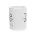 Dinner was emotional support with seasoning - Coffee Mug - Dry Humor