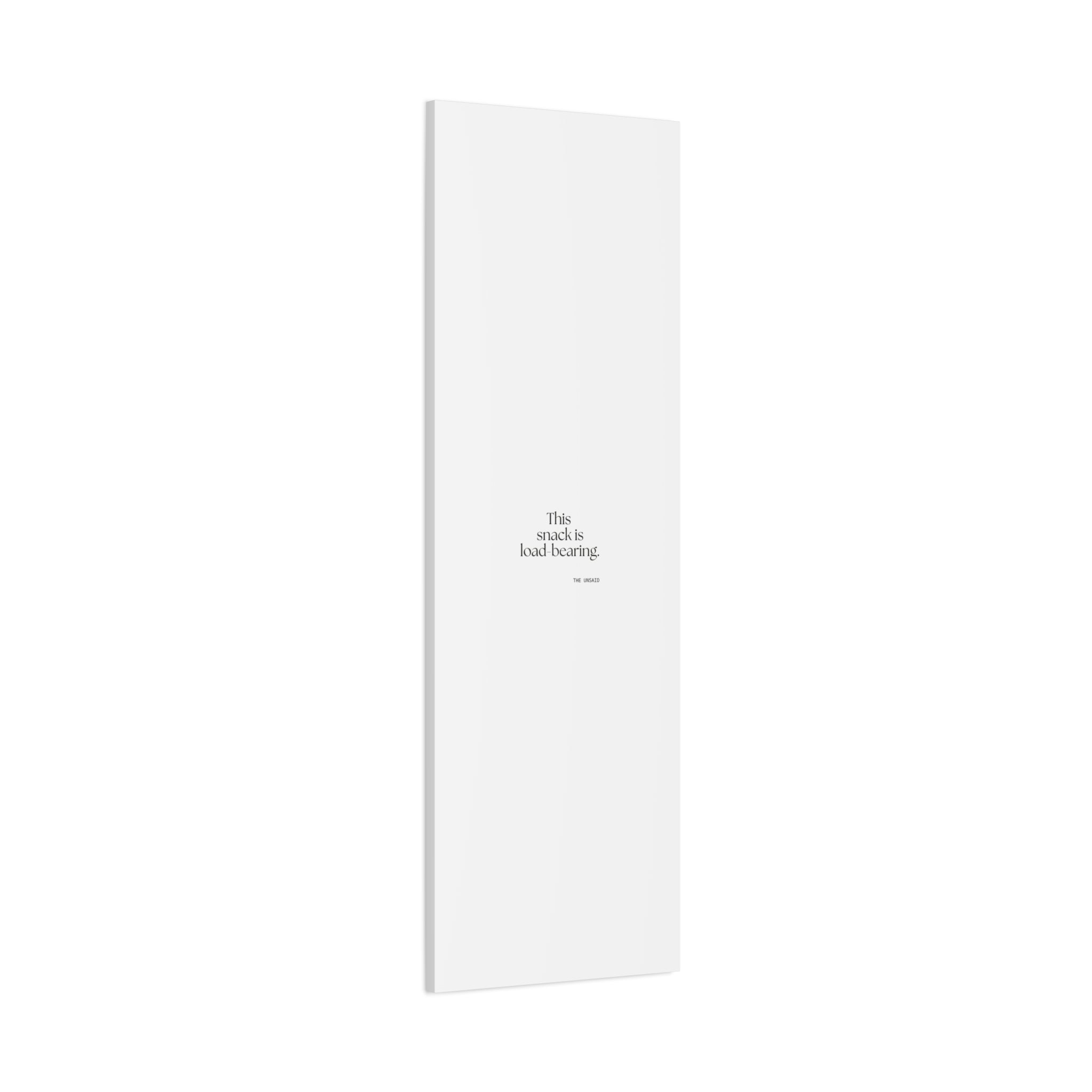This snack is load-bearing - Canvas Print - Dry Humor