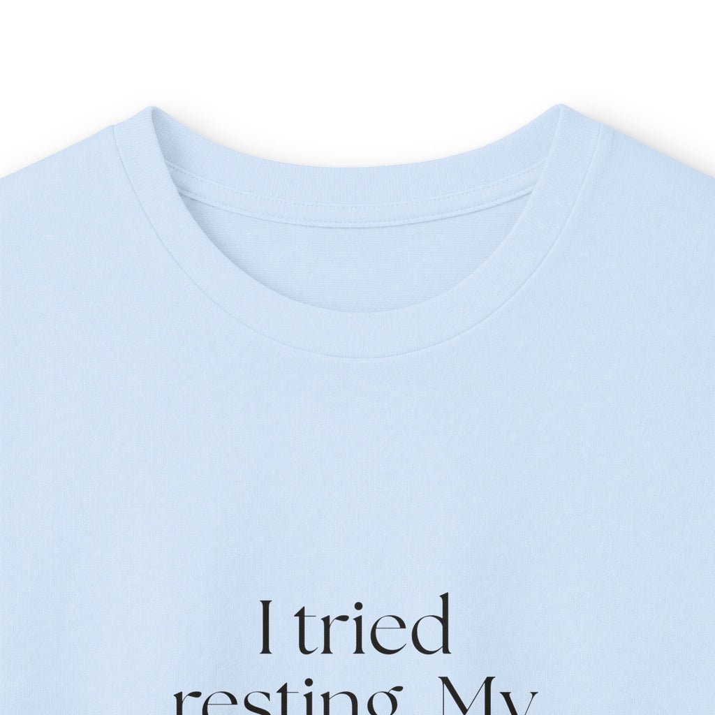 I tried resting. My brain had follow-ups - Long Sleeve Shirt - For Overthinkers