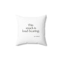 This snack is load-bearing - Throw Pillow - Dry Humor