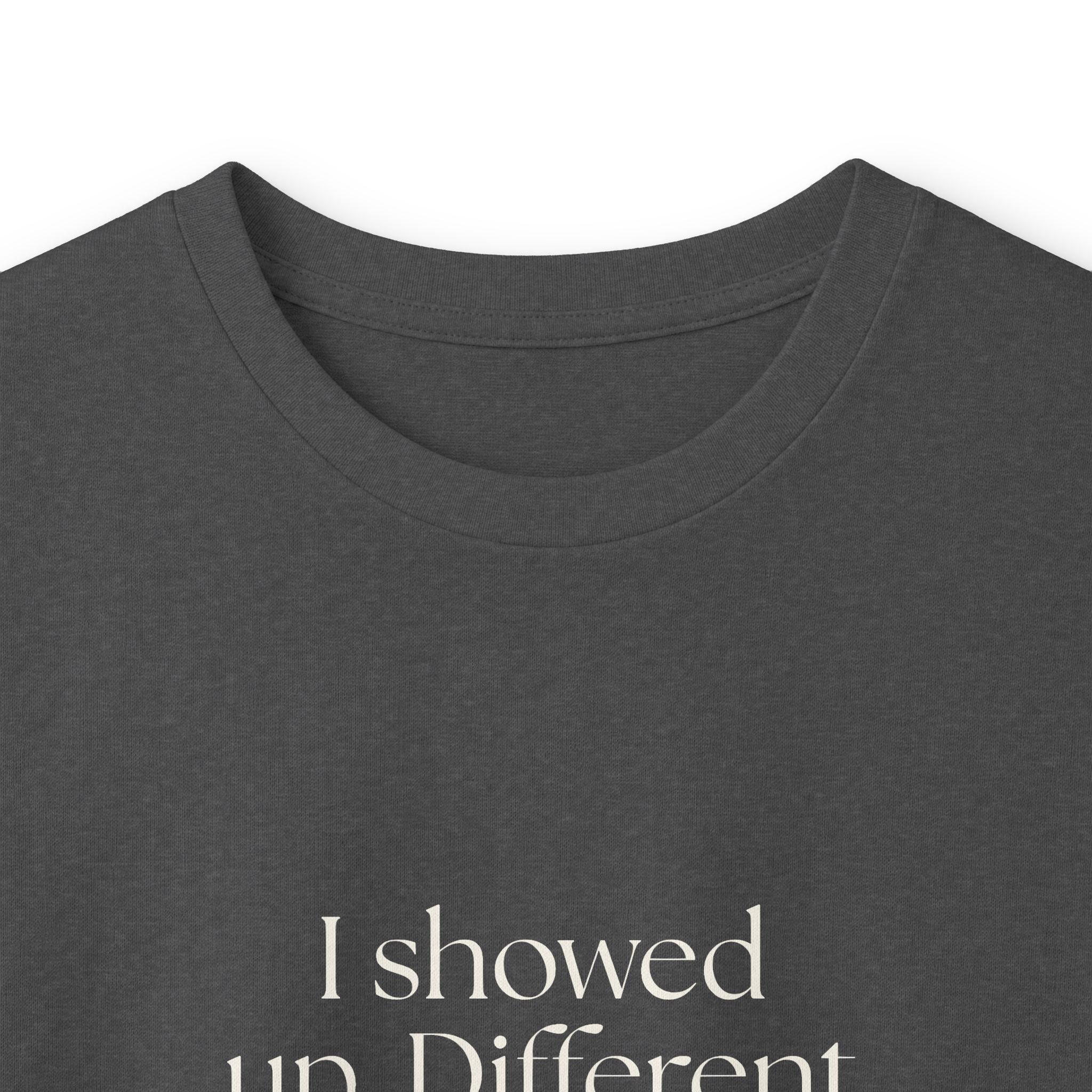 I showed up. Different from thriving - Long Sleeve Shirt - Dry Humor