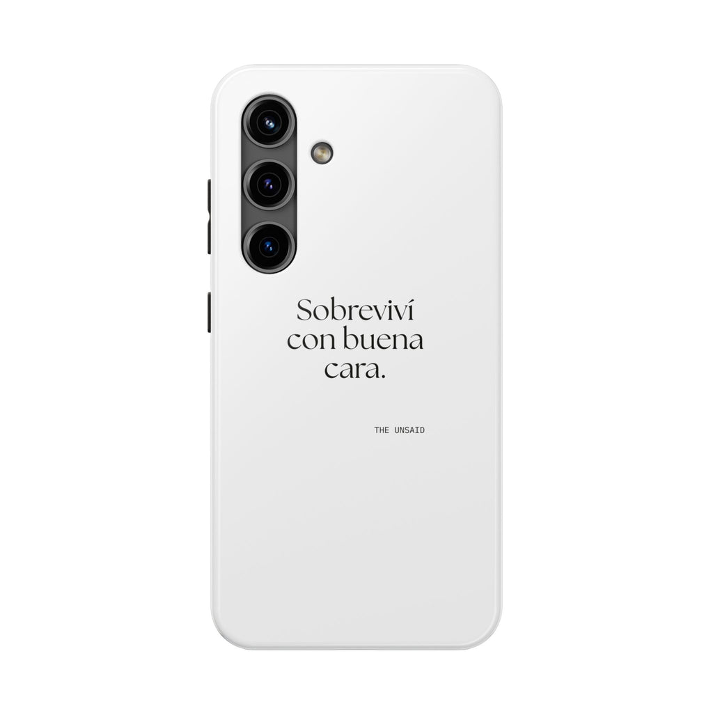 Sobreviví con buena cara - Tough Phone Case - En Español