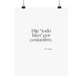 Dije “todo bien” por costumbre - Poster - En Español