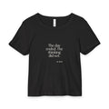 The day ended. The thinking did not - Baby Tee - For Overthinkers