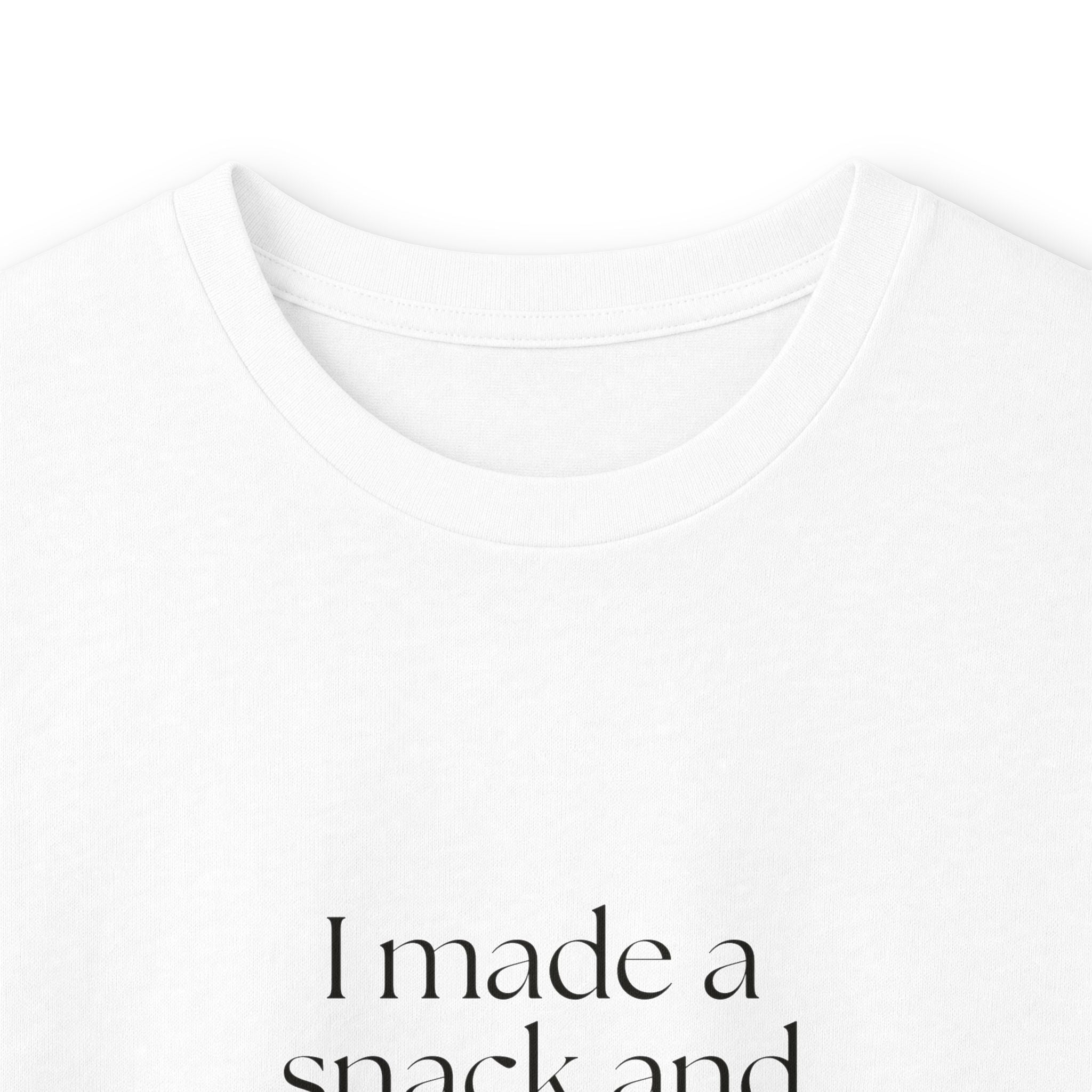 I made a snack and called it a plan - Long Sleeve Shirt - Dry Humor