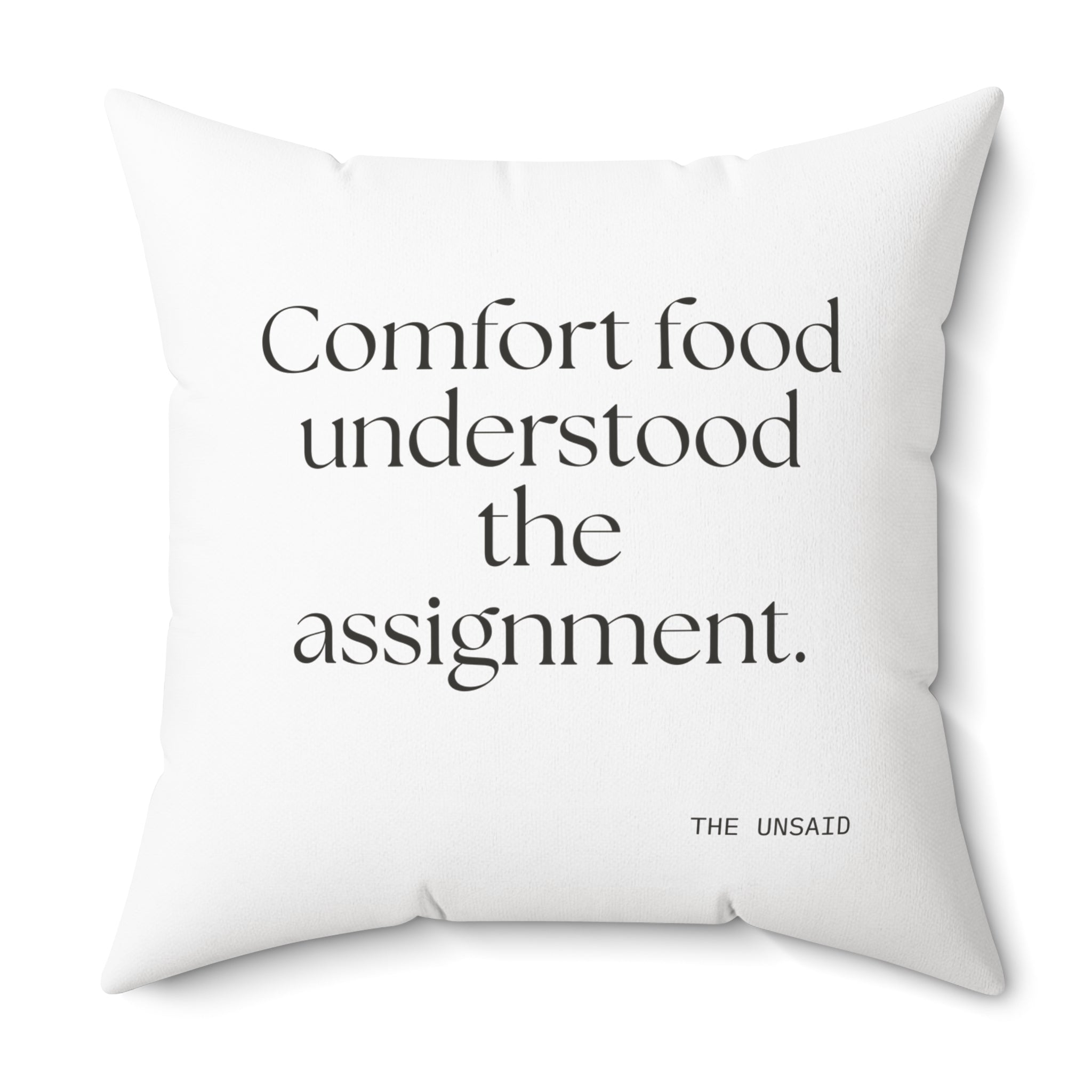 Comfort food understood the assignment - Throw Pillow - Dry Humor