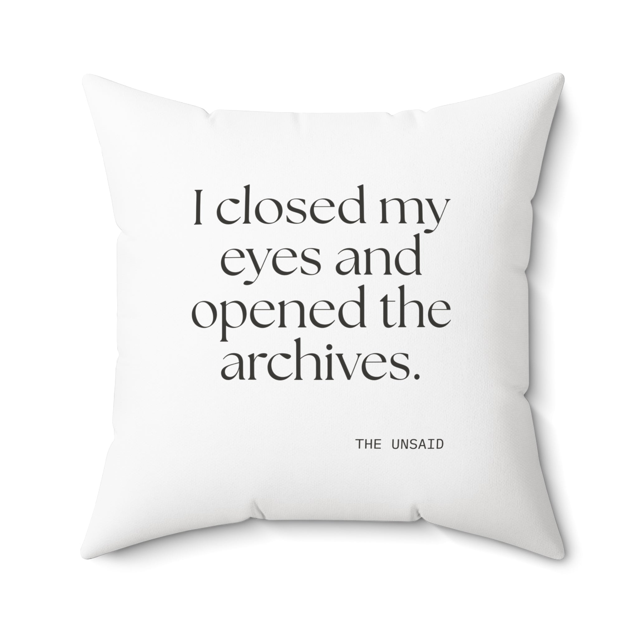 I closed my eyes and opened the archives - Throw Pillow - For Overthinkers
