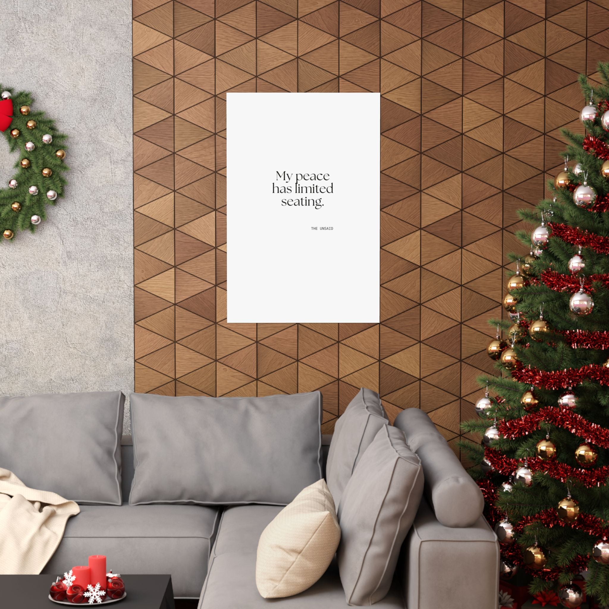 My peace has limited seating - Poster - For Introverts