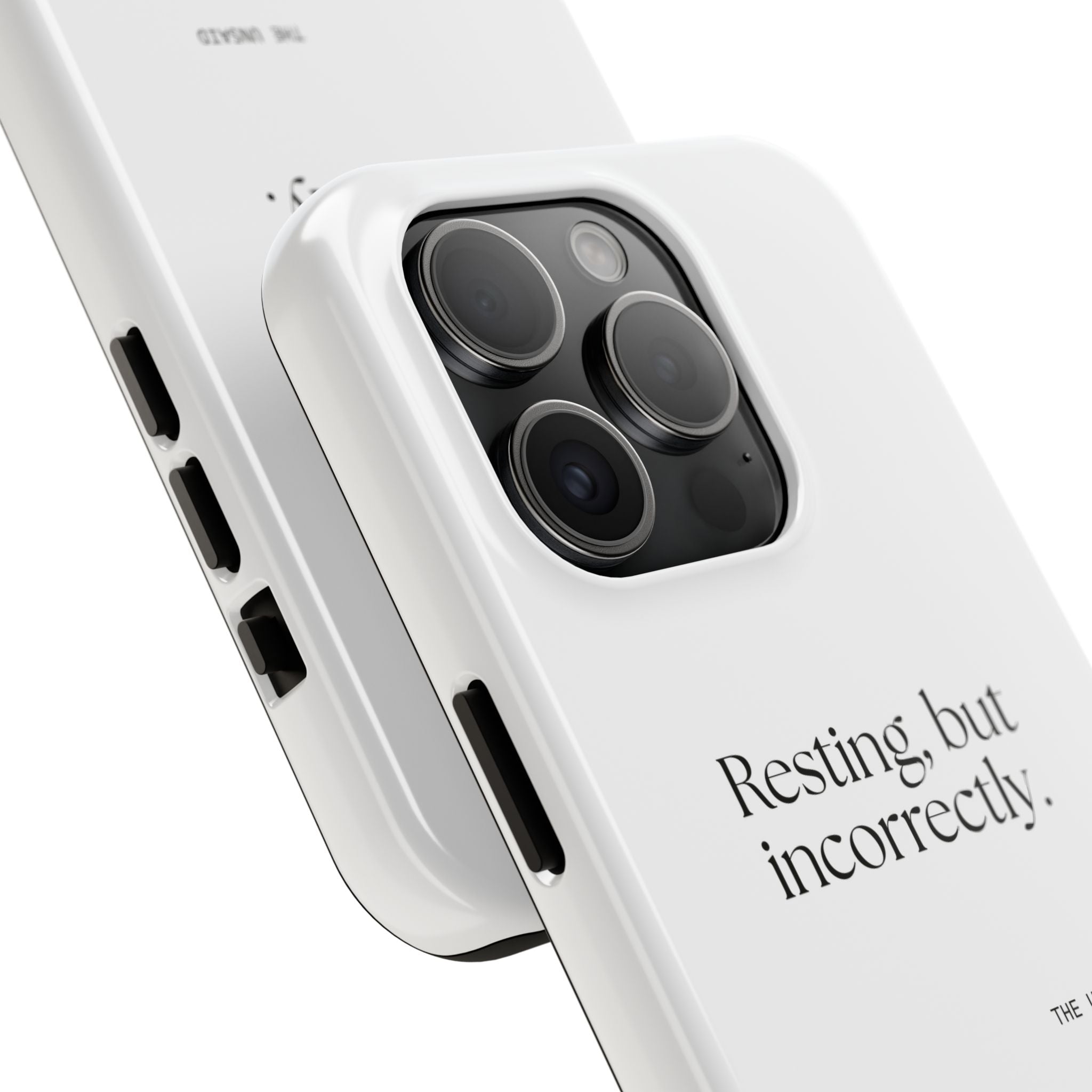Resting, but incorrectly - Tough Phone Case - For Quiet Minds