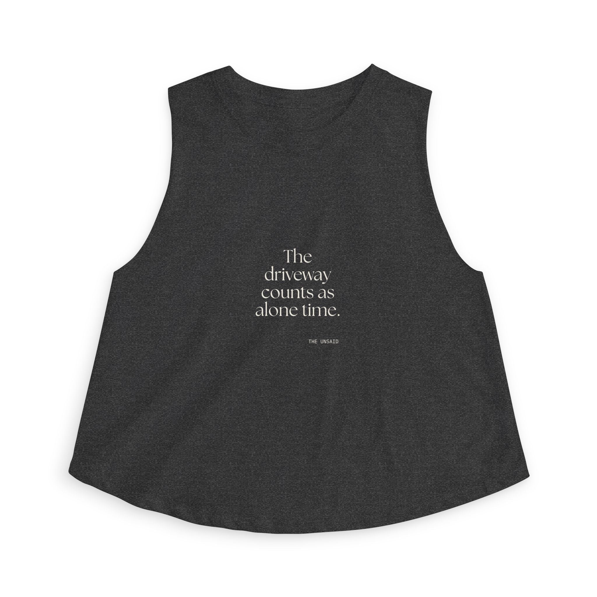 The driveway counts as alone time - Crop Top - For Quiet Minds