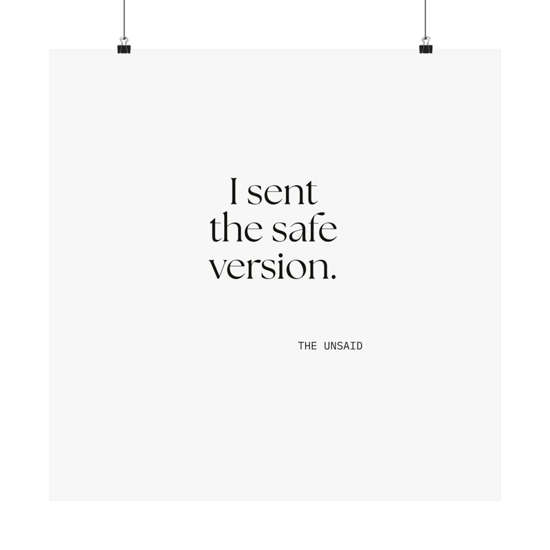 Poster — I sent the safe version.
