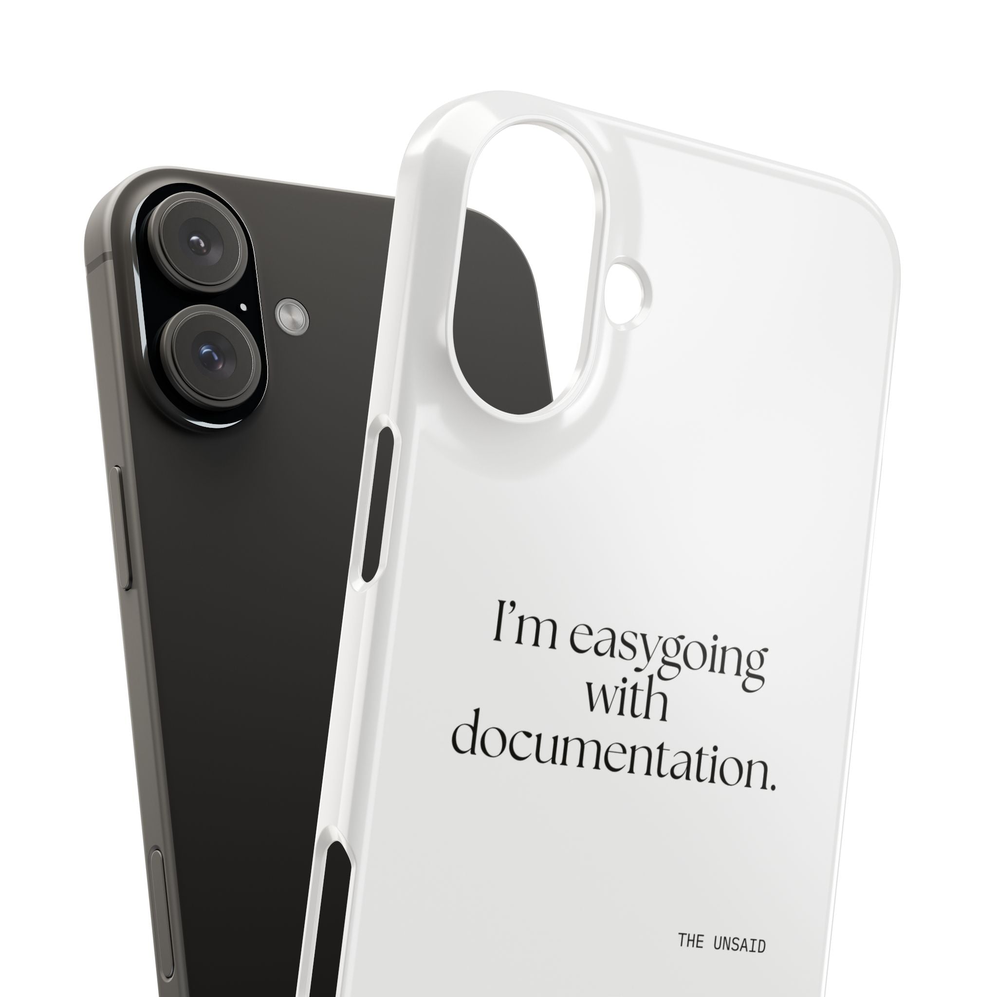 I’m easygoing with documentation - Phone Case - Dry Humor