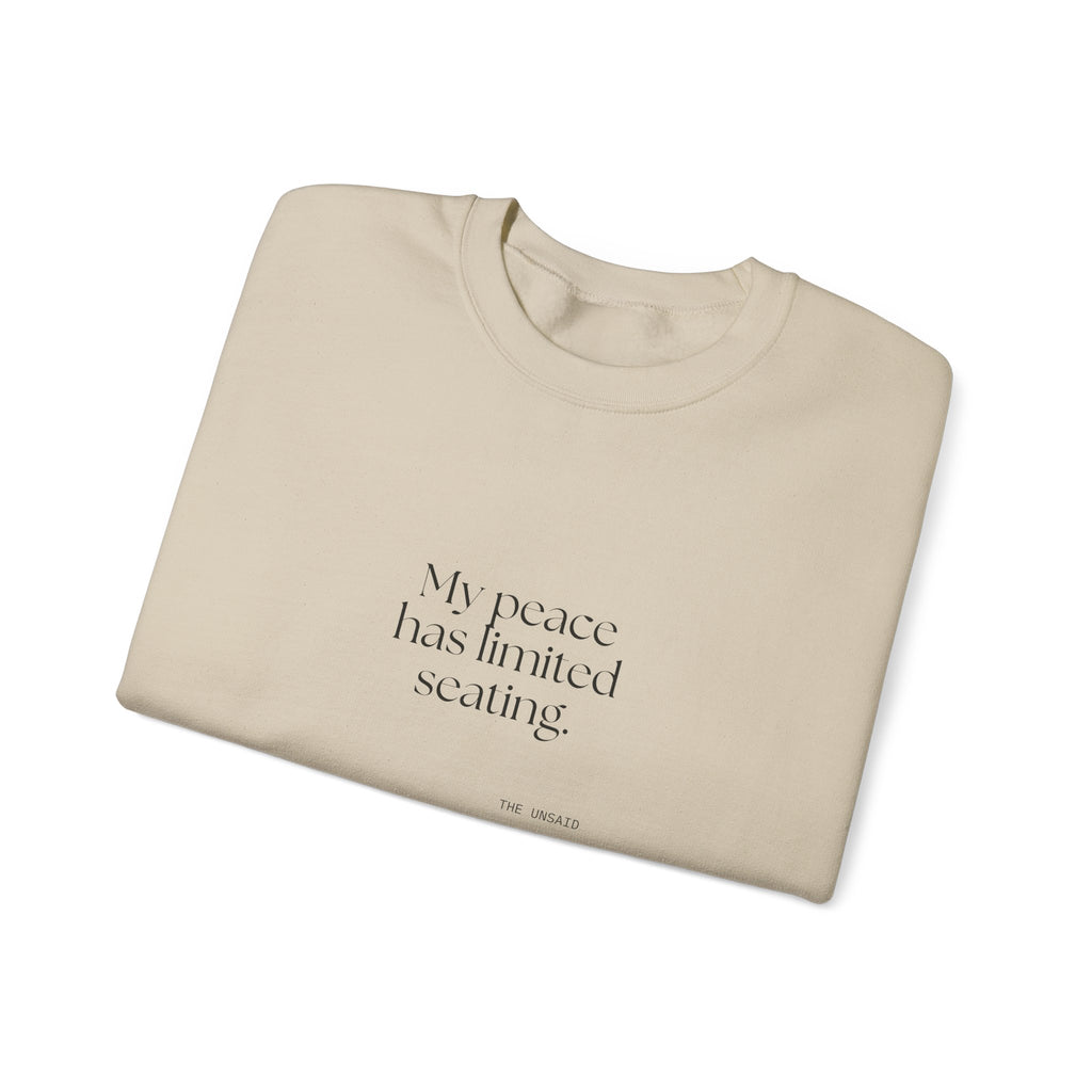My peace has limited seating - Sweatshirt - For Introverts