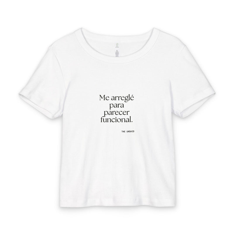 Baby Tee — Me arreglé para parecer funcional.