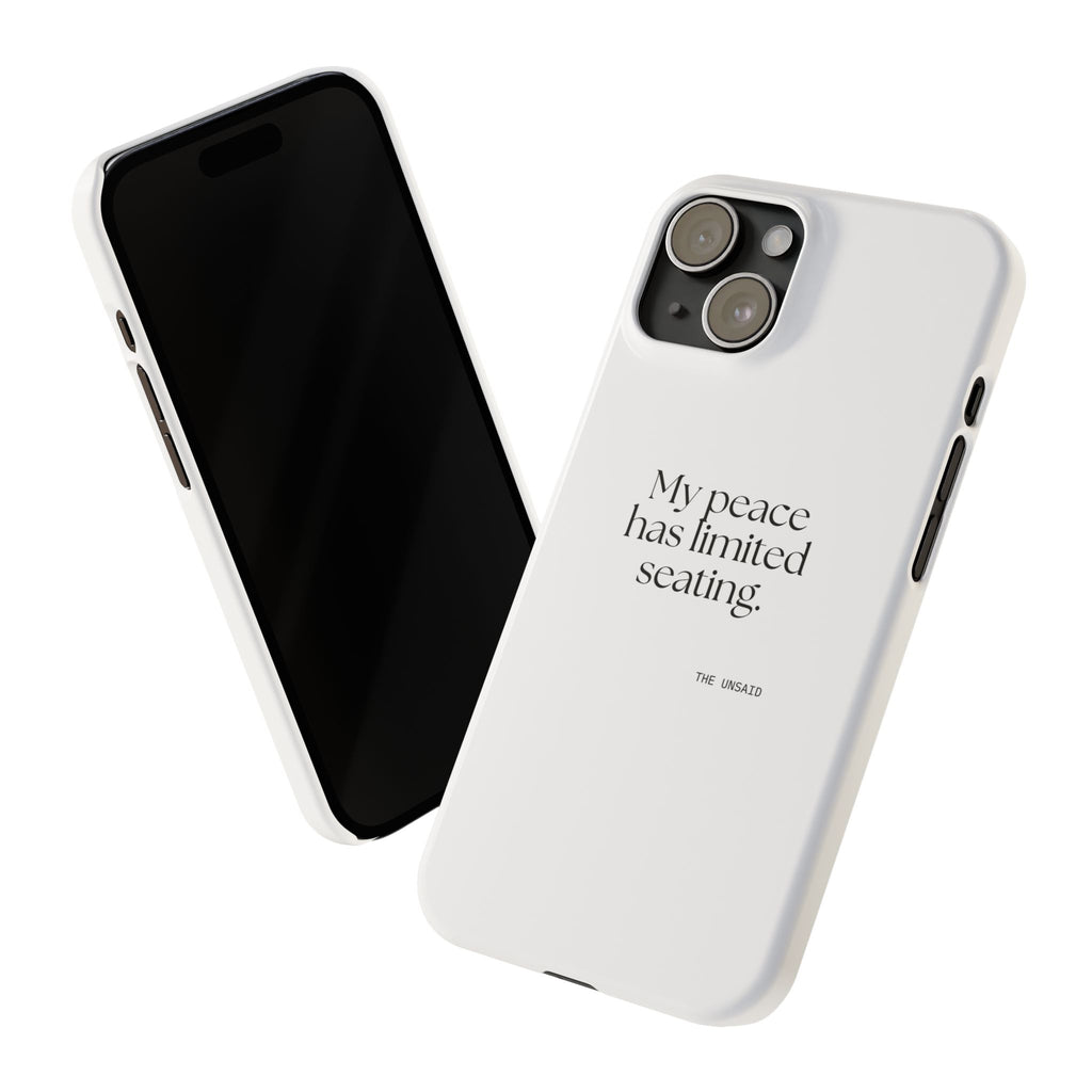 My peace has limited seating - Phone Case - For Introverts