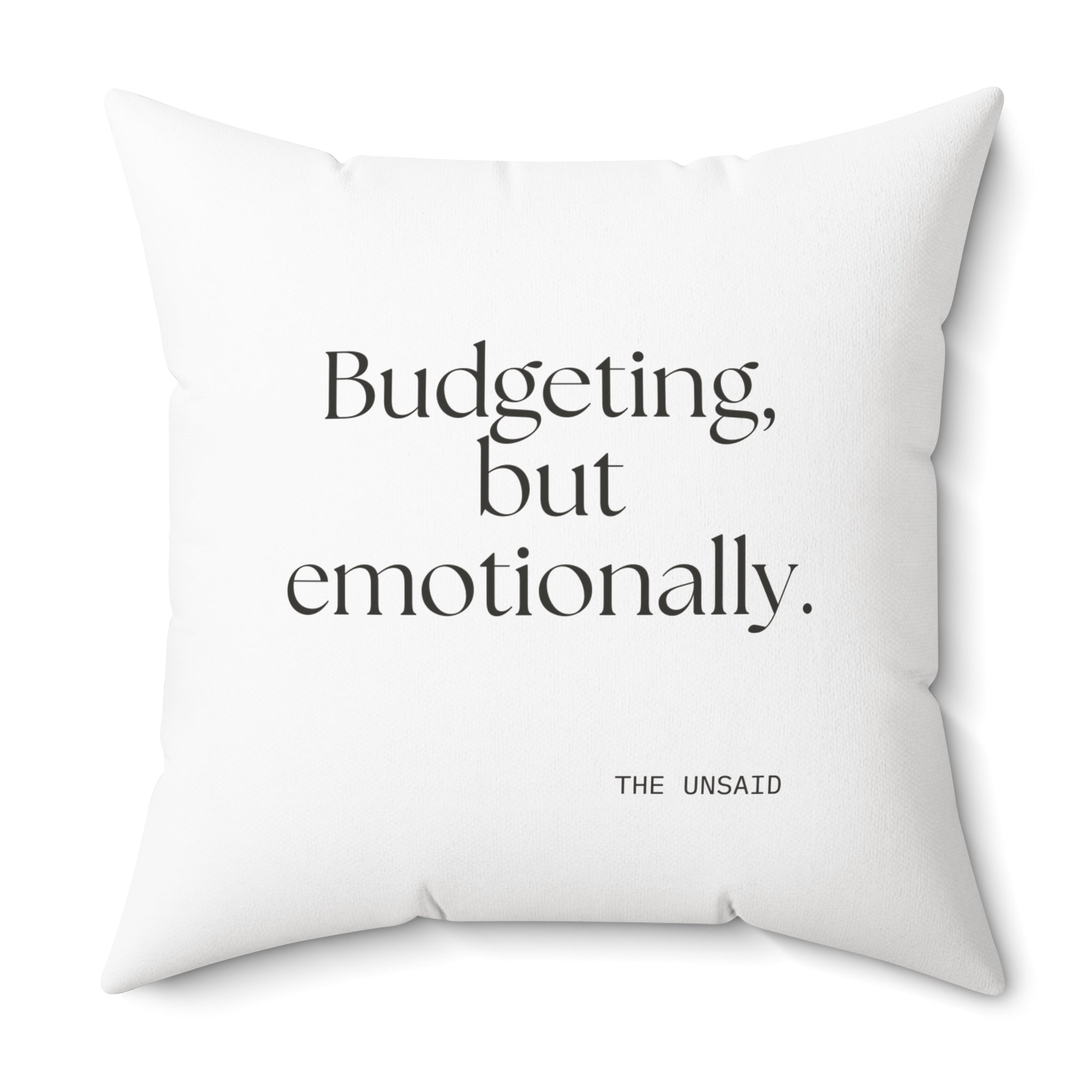 Budgeting, but emotionally - Throw Pillow - Dry Humor