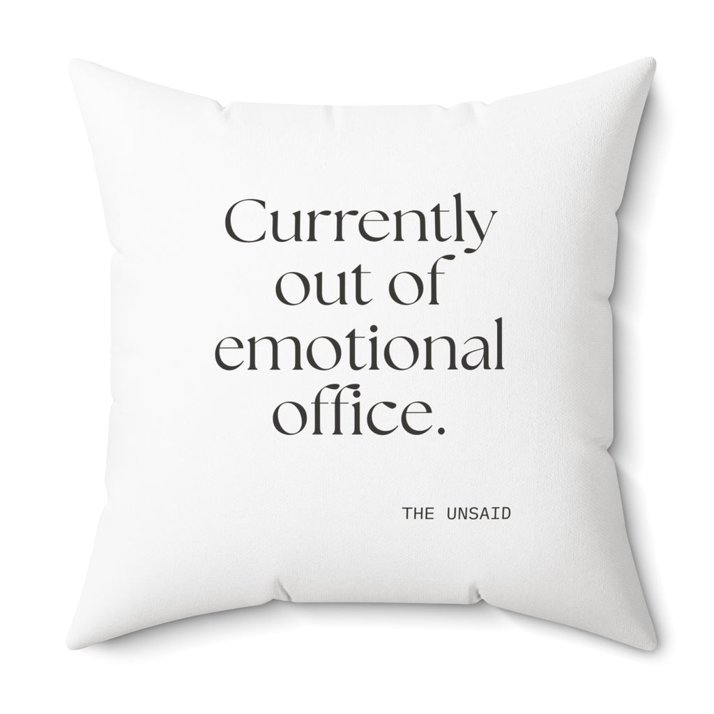 Currently out of emotional office - Throw Pillow - For Tired Days