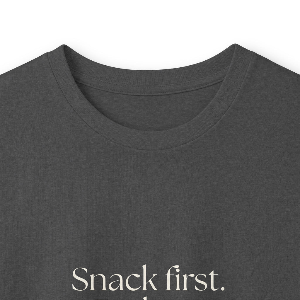 Snack first. Feelings later - Long Sleeve Shirt - Dry Humor