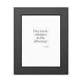 Five more minutes in the driveway - Framed Print - For Quiet Minds