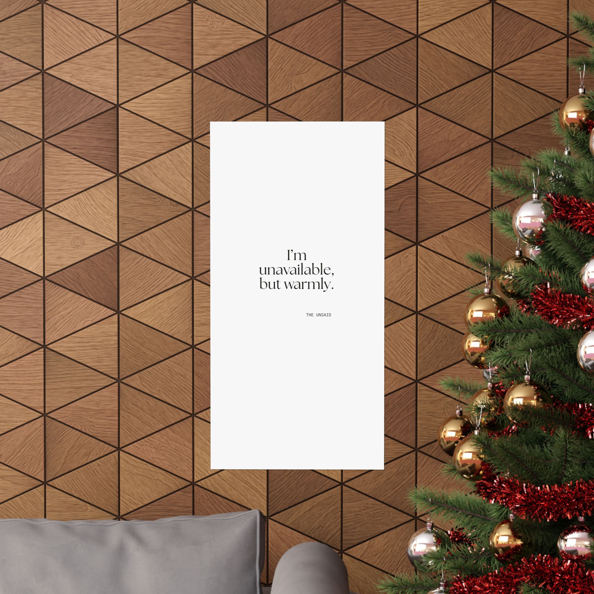 I’m unavailable, but warmly - Poster - For Introverts