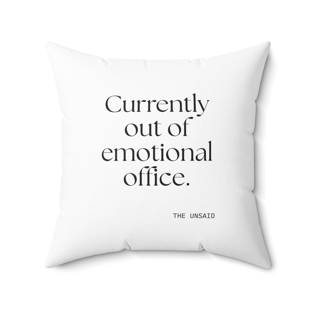 Currently out of emotional office - Throw Pillow - For Tired Days
