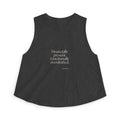 Financially present. Emotionally overdrafted - Crop Top - Dry Humor