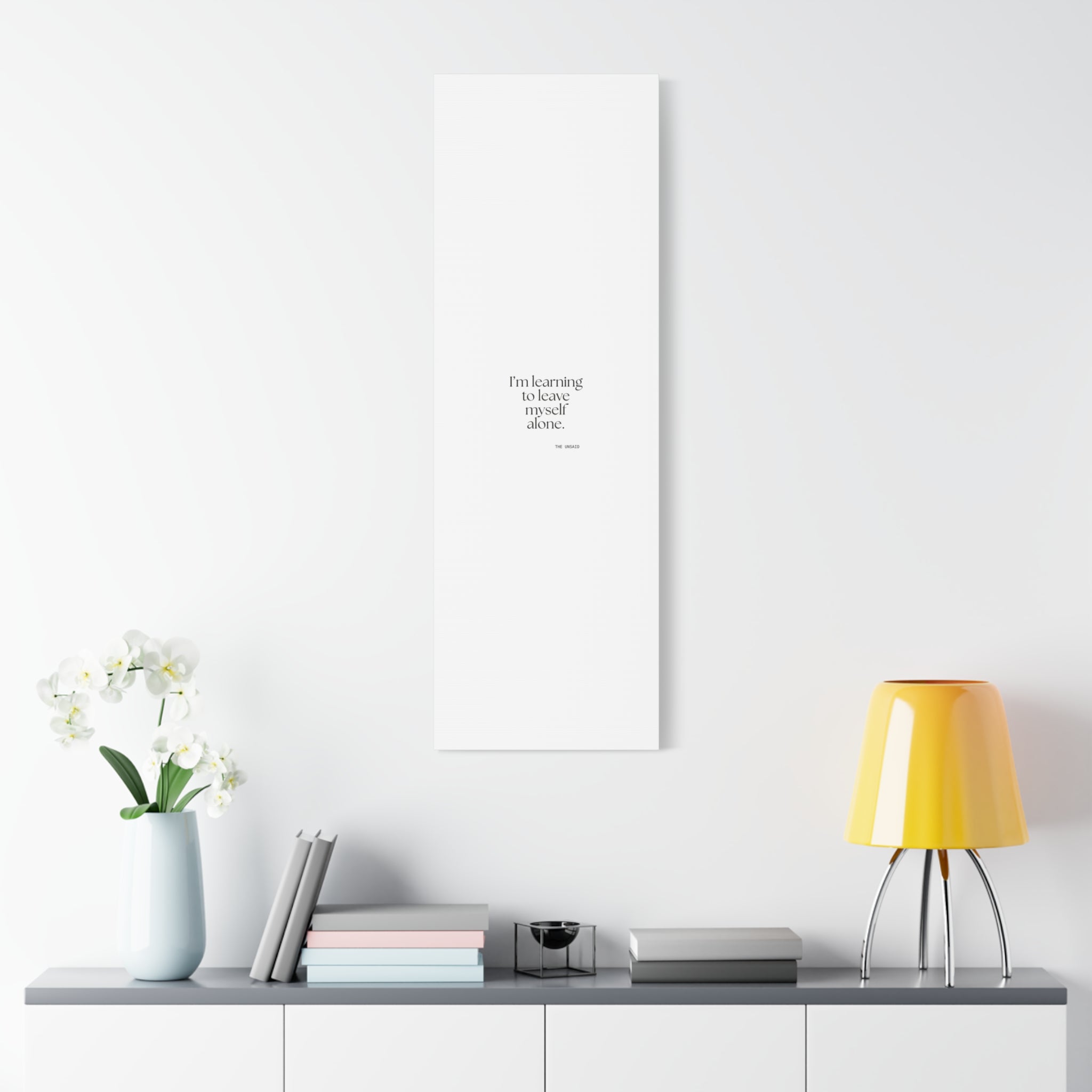 I’m learning to leave myself alone - Canvas Print - Dry Humor