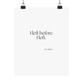 I left before I left - Poster - For Introverts