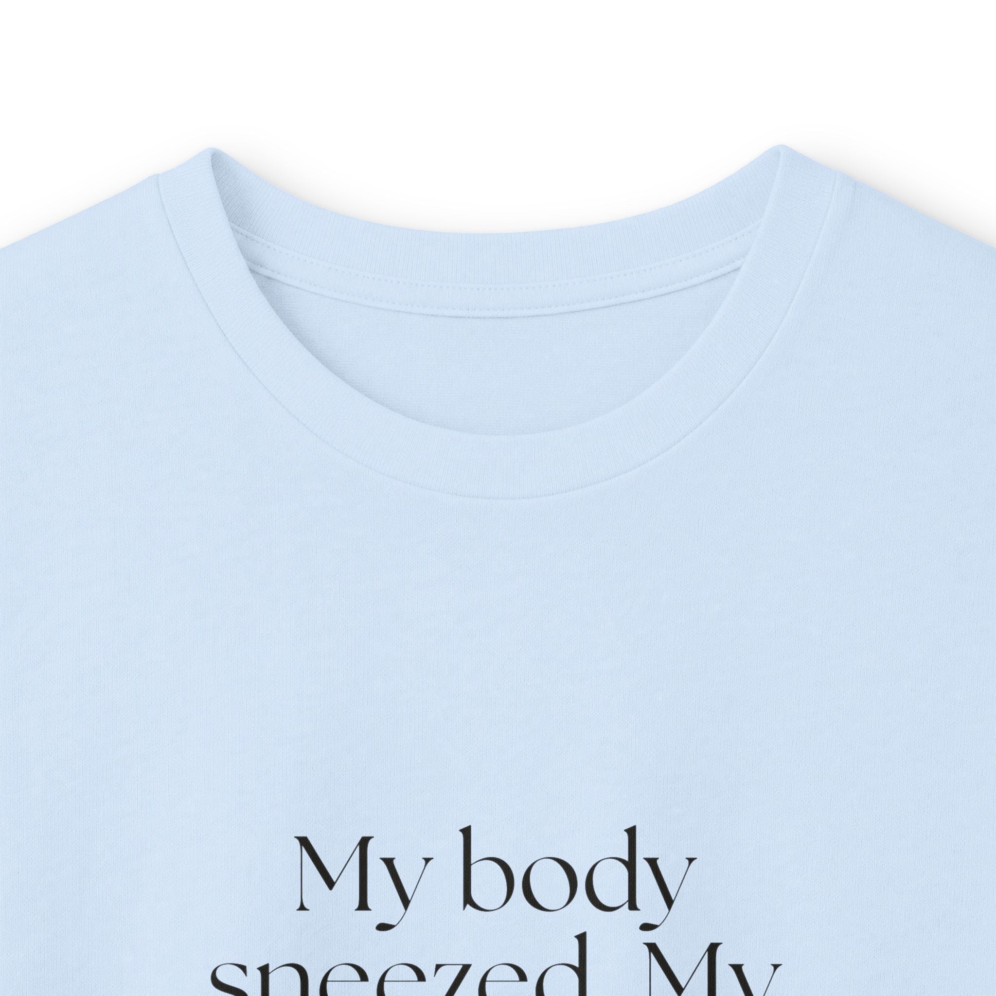 My body sneezed. My brain filed a report - Long Sleeve Shirt - For Overthinkers