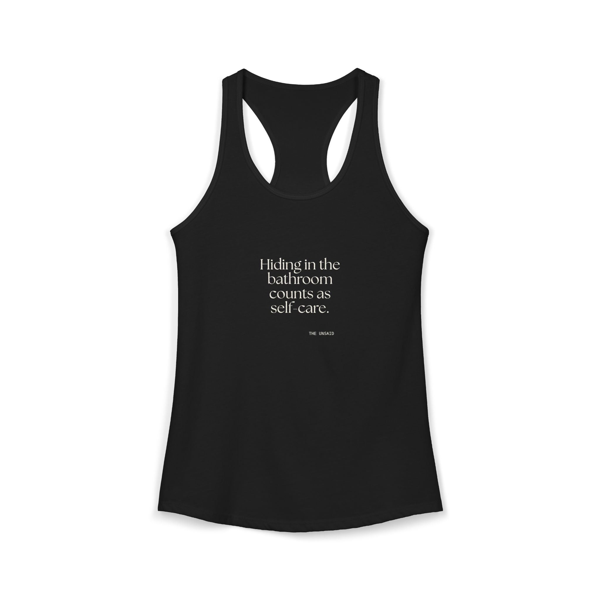 Hiding in the bathroom counts as self-care - Women's Tank Top - For Introverts