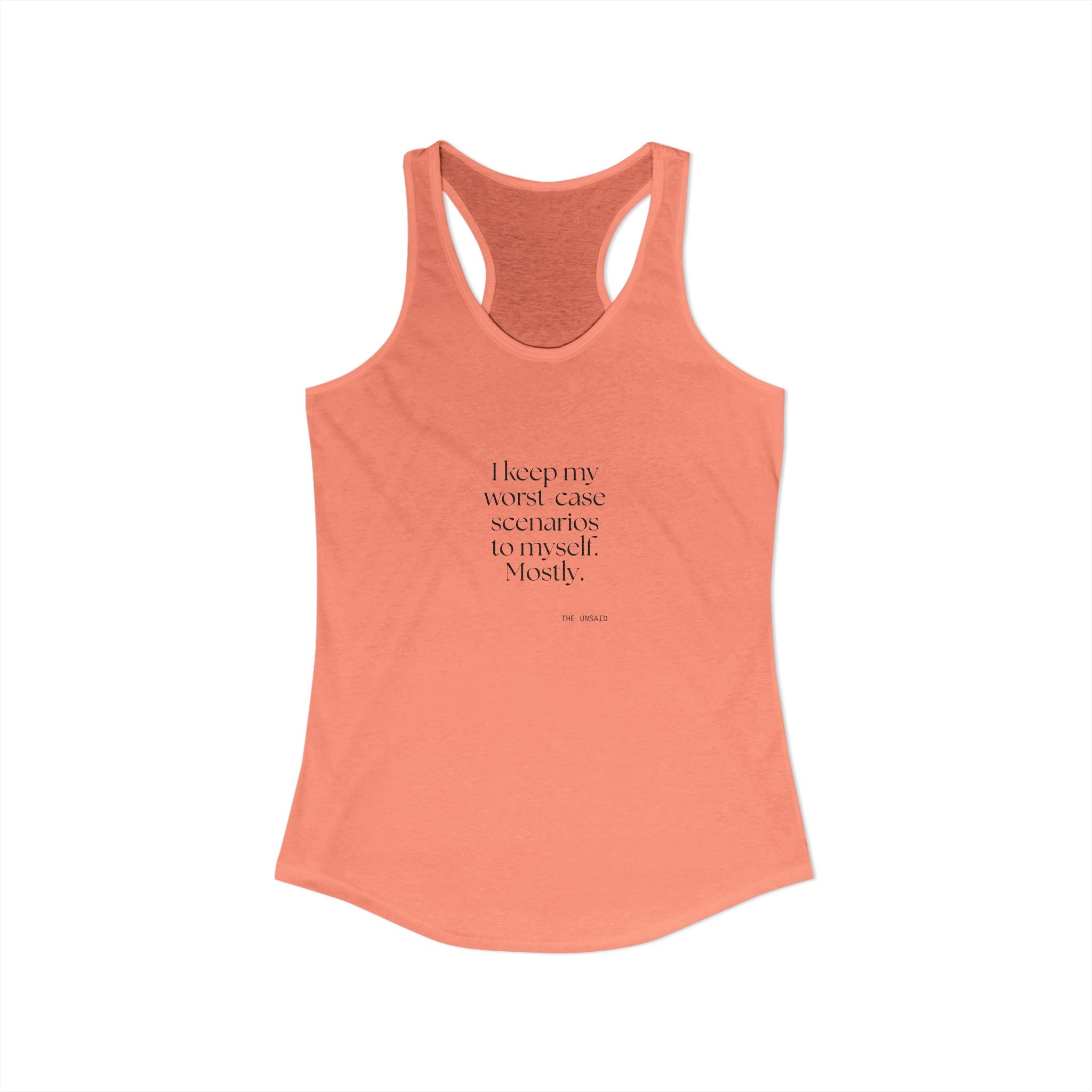 I keep my worst-case scenarios to myself. Mostly - Women's Tank Top - For Introverts