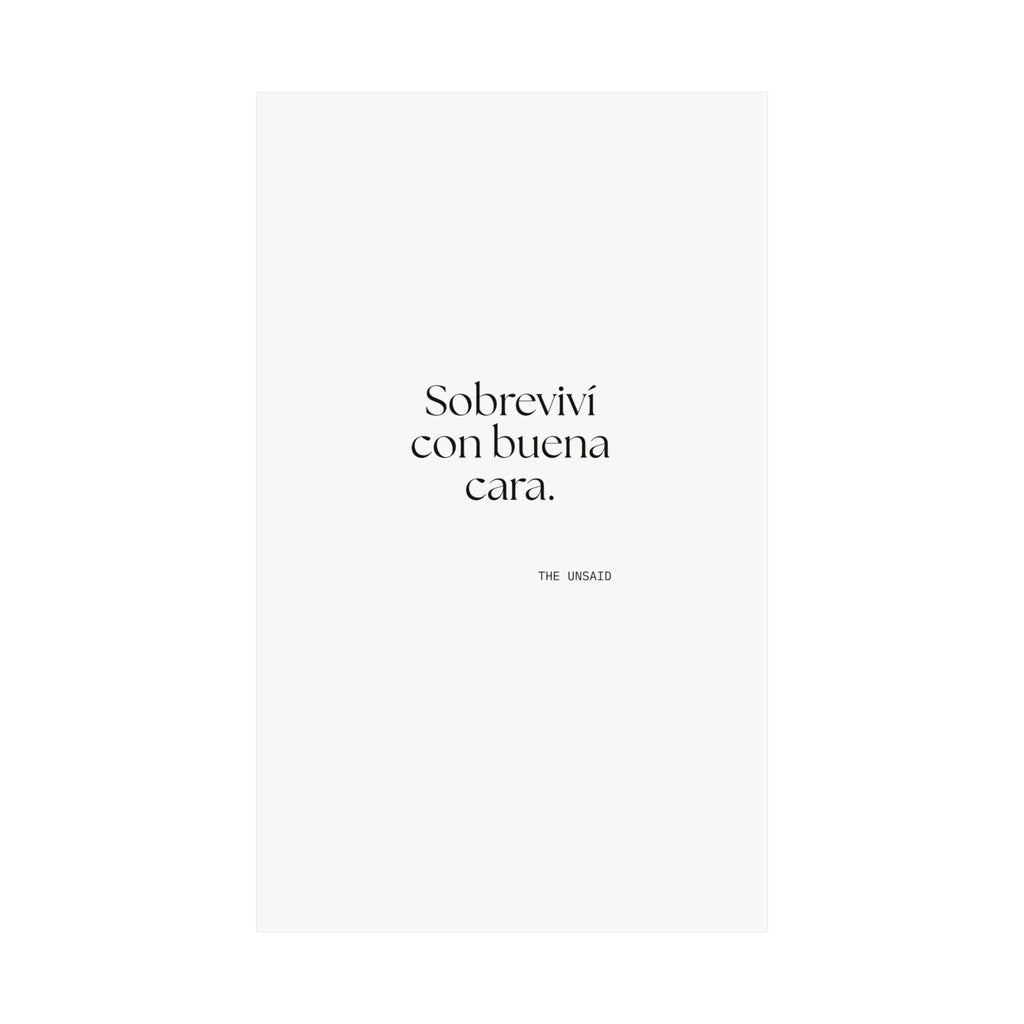 Sobreviví con buena cara - Poster - En Español