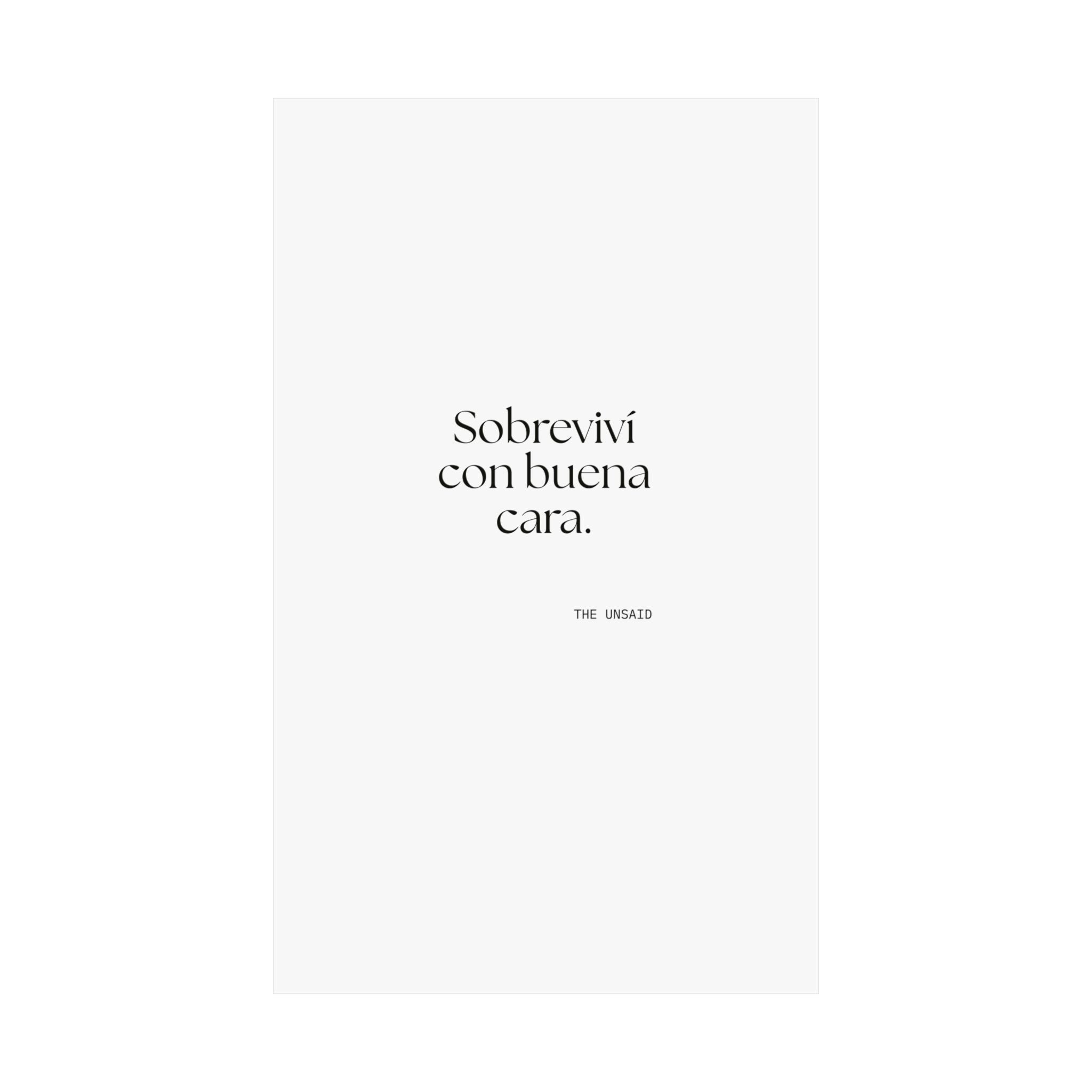 Sobreviví con buena cara - Poster - En Español