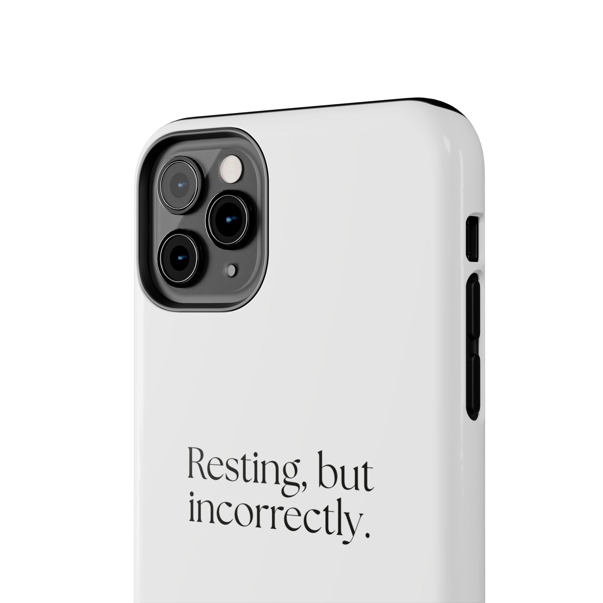 Resting, but incorrectly - Tough Phone Case - For Quiet Minds