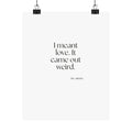 I meant love. It came out weird - Poster - For Introverts