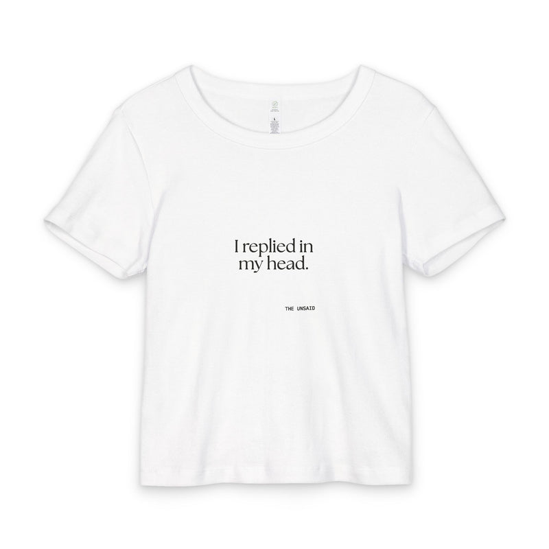 Baby Tee — I replied in my head.