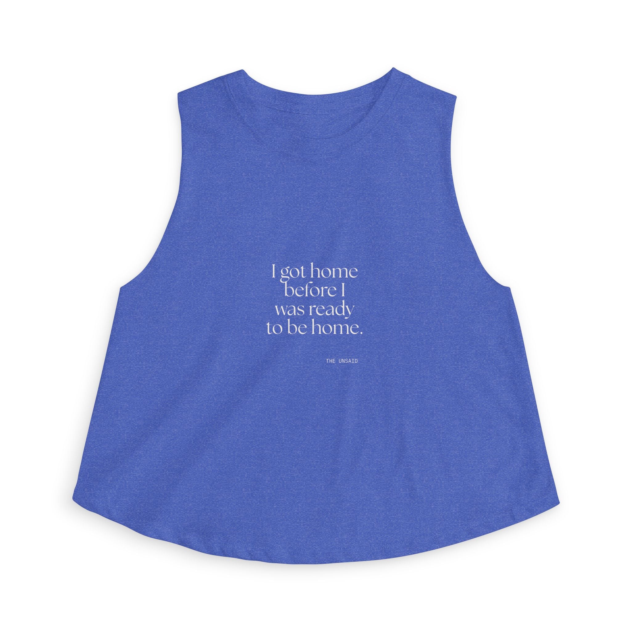 I got home before I was ready to be home - Crop Top - For Quiet Minds