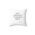 Bare minimum. Maximum effort - Throw Pillow - Dry Humor
