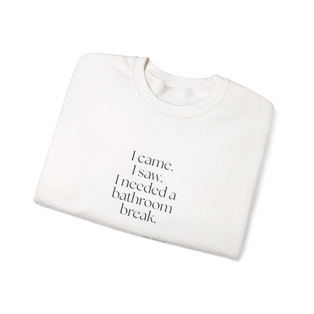 I came. I saw. I needed a bathroom break - Sweatshirt - For Introverts
