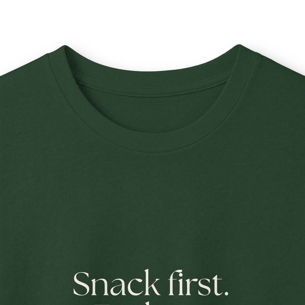Snack first. Feelings later - Long Sleeve Shirt - Dry Humor
