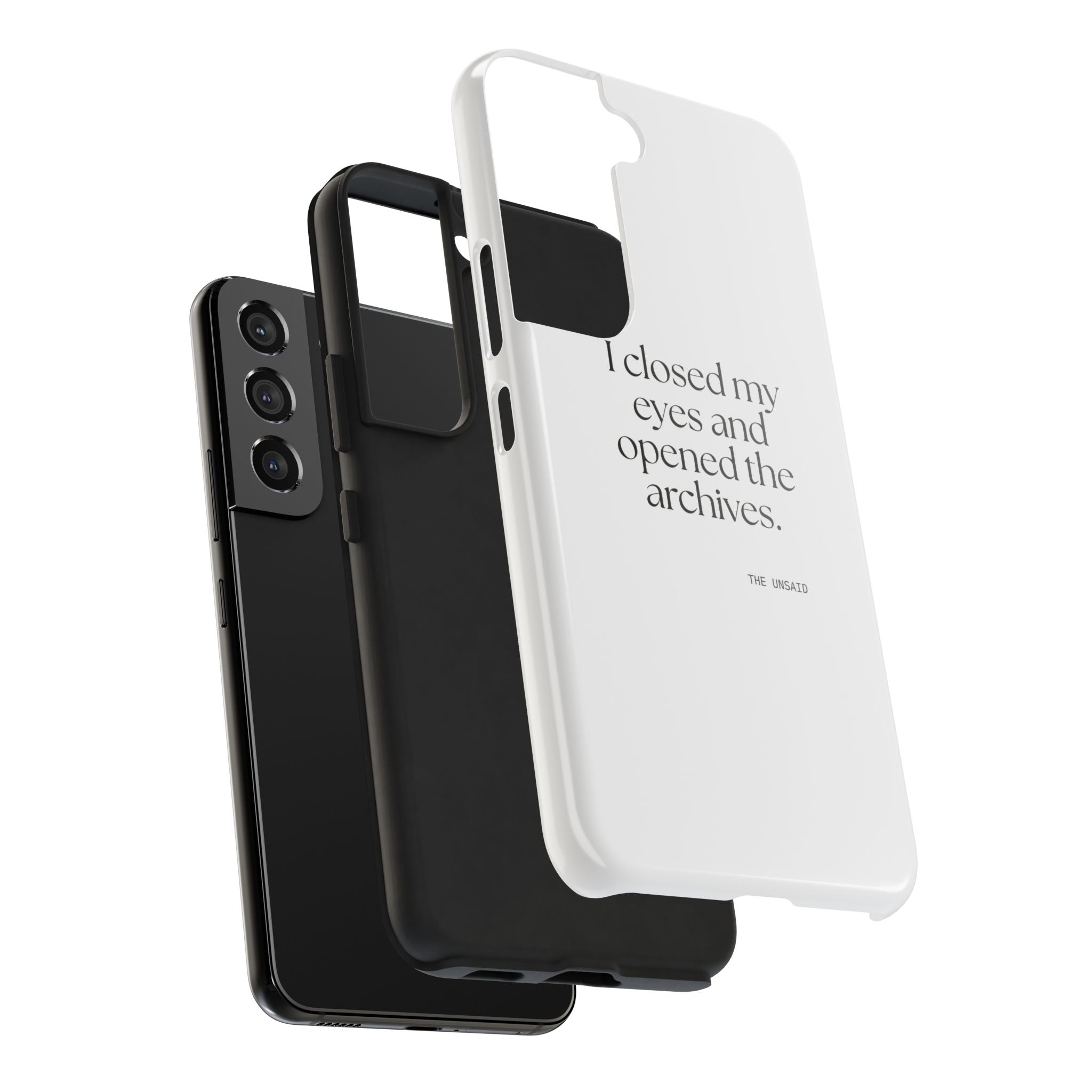 I closed my eyes and opened the archives - Tough Phone Case - For Overthinkers