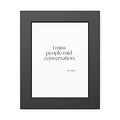 I miss people mid-conversation - Framed Print - For Introverts