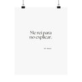 Me reí para no explicar - Poster - En Español