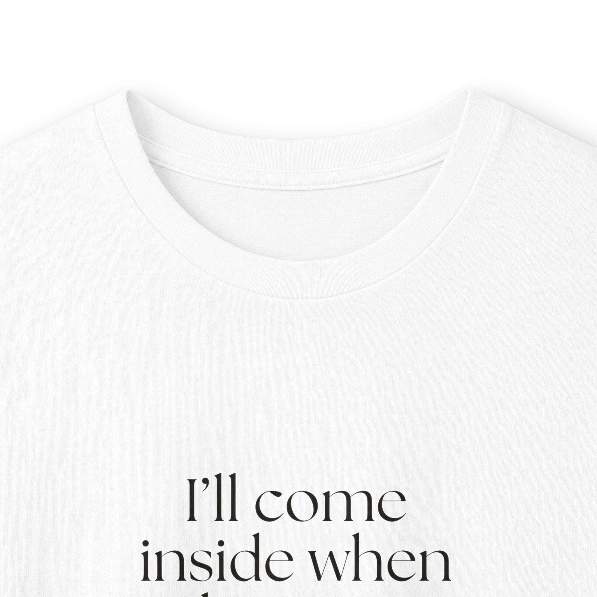 I’ll come inside when I become a person again - Long Sleeve Shirt - For Quiet Minds